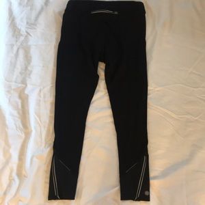 Athleta running tights with zippers